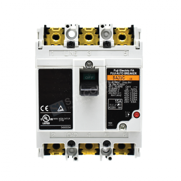 Molded Case Circuit Breakers : SA33C-CE-3P 015