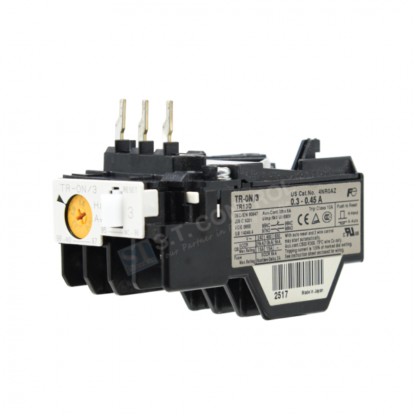 Thermal Overload Relays รุ่น TR-0N/3 (0.30-0.45A)
